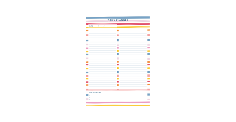 Daily Planner - Stripe Image