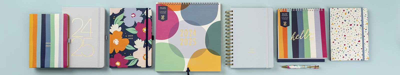Mid-Year Diaries & Calendars Banner Image