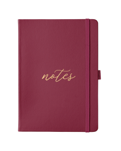 A5 Busy Life Notebook Burgundy