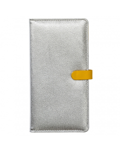 Travel Wallet Silver Yellow