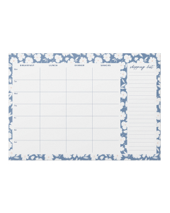 Meal Planner Pad Blue Ditsy
