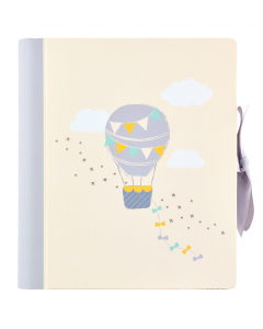 Baby memory book journal with pockets and milestone stickers