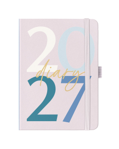 A6 To Do Diary 2027 Pink Graphic