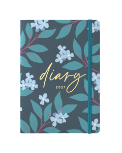 Everyday Diary 2027 Charcoal Ditsy Floral 
