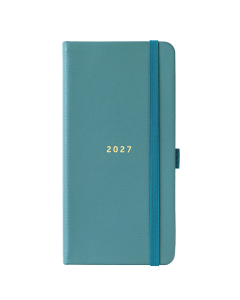 Slim Diary 2027 Teal Faux