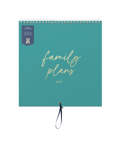 Family Calendar 2027 Teal 