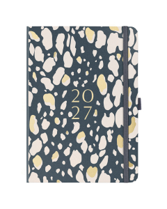 A5 To Do Diary 2027 Charcoal Animal Spot