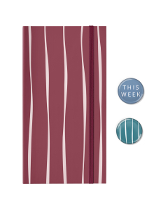 Meal Planner Burgundy Stripe