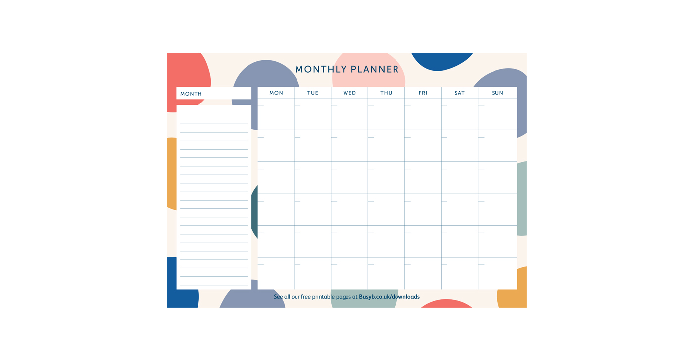 Monthly Planner - Spot Image