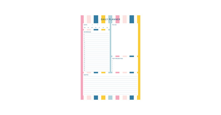 Daily Planner - Stripe Image
