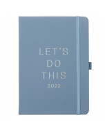 Goals Diary 2022 Periwinkle Faux