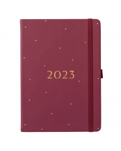 Busy Life Diary 2023 Berry Faux