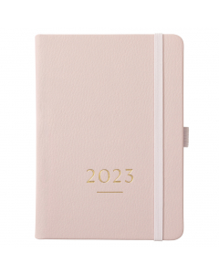 A6 Day a Page Diary 2023 Rose Faux