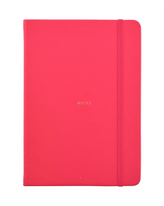 Busy Life Notebook - A5 Faux Red