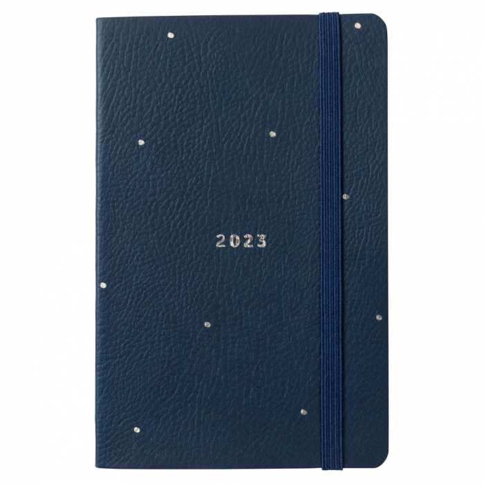 Pocket Diary 2023 Navy Faux