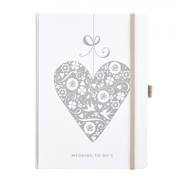 Wedding To Do Notebook with checklists and pockets