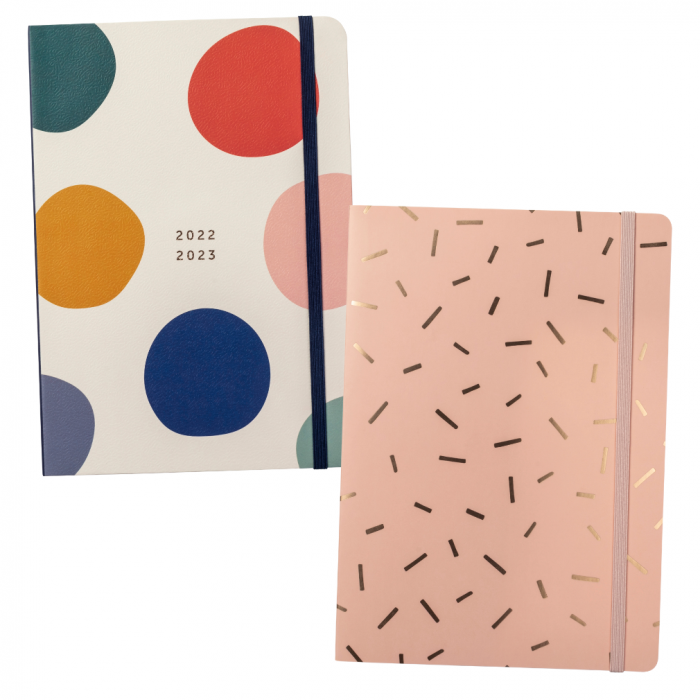 Mid Year Day a Page Diary 2022/23 / Busy Life Notebook A5